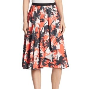 Nwt Jason Wu coral multi palms skirts